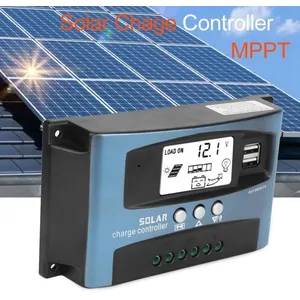Chargeur de batterie 100A MPPT Panneau solaire Régulateur de charge Co...Vendu parcdiscount