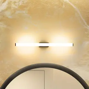 Molto Luce Applique murale LED VINA S, noire, largeur 40 cm, IP44, CCT