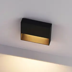 Molto Luce applique d'extérieur LED Cado, largeur 14 cm, noirVendu parluminaire