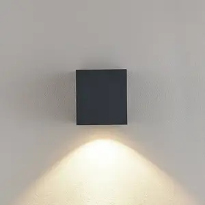 Molto Luce applique d'extérieur LED Wado, anthracite, aluminiumVendu parluminaire