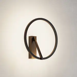 Molto Luce applique murale LED Melli SD, noir, aluminium, Ø 33 cmVendu parluminaire