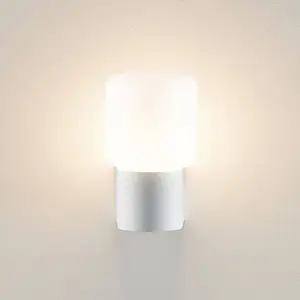 Molto Luce applique d'extérieur Lanu Flat, blanc, aluminium/verreVendu parluminaire