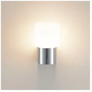 Molto Luce applique d'extérieur Lanu Flat, chrome, aluminium/verre pas cher