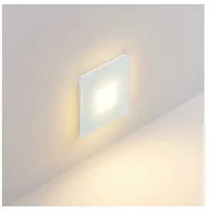 Molto Luce lampe encastrable LED Wall R68 Glass IP44 SQ, blanc, CCTVendu parluminaire