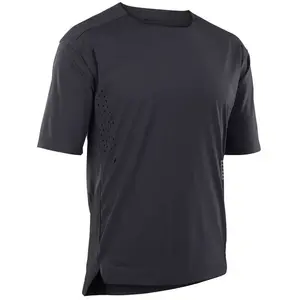 Maillot vtt manches courtes ion scrub amp bat noir homme pas cher