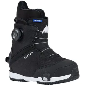Comparateur de prix : Burton - Boots de snowboard - Kid Grom Step On Black  - Taille Enfant 29 - Noir