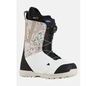 Burton - Boots de snowboard Moto BOA® pour homme, Black / White / Snowfall Camo, 8.5 pas cher