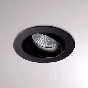 Molto Luce Kalio lampe encastrée LED ronde 2 700 K 24° noire pas cher