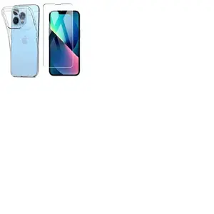 Xeptio Apple iPhone 13 PRO MAX 6,7 pouces coque tpu et vitre full noir - Neuf pas cher