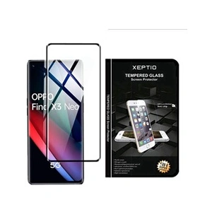 Comparateur de prix : Vitre en verre trempé Full cover noir pour Oppo Find X3 Neo 5G - XEPTIO