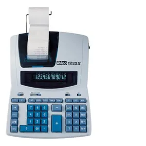 Ibico, Calculatrice imprimante professionnelle 1232X, Blanc/Bleu, 230 x 75 x 300 mm, IB404108 pas cher