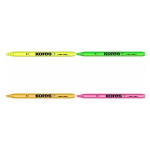 Kores Surligneur, pointe biseautée: 0,5 - 3,5 mm, jaune pas cher