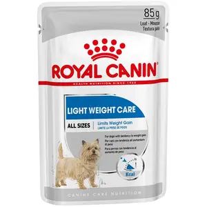 Comparateur de prix : 12x85g Light Weight Care Royal Canin Care Nutrition - Sachet pour chien