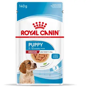 Comparateur de prix : Royal Canin Nourriture Humide Pour Chiens Puppy Medium 140g 10 Unités