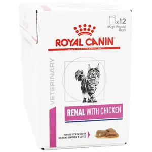 Comparateur de prix : Royal Canin Pâtée Renal Poulet Chat 12x85g - Veterinary Diet