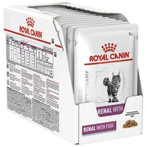 Comparateur de prix : Royal Canin Veterinary Diet Feline Renal with Fish | 12 x 85 g