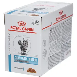 Comparateur de prix : Royal Canin Veterinary Chat Sensitivity Control Chicken 12 Sachets