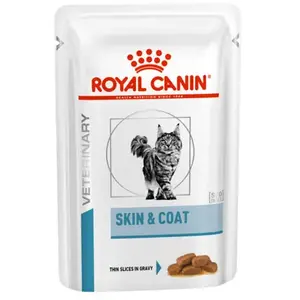 12x85g Royal Canin Veterinary Feline Skin & Coat - Pâtée pour chat pas cher