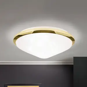 Orion Joli plafonnier Corella en laiton 32 cm pas cher
