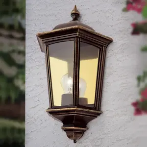 Orion Applique d’extérieur Puchberg, directe, noire-orVendu parluminaire