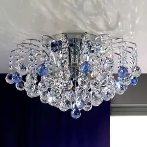 Orion LENNARDA - plafonnier cristal bleu/chromeVendu parluminaire
