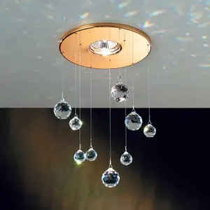Orion Lampe encastr. Feng Shui, éléments Swarovski dorés pas cher