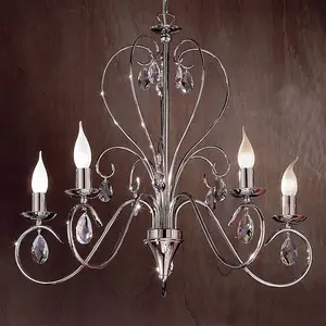 Orion Lustre gracieux FIORETTO 5 ampoules, chroméVendu parluminaire