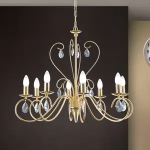 Orion Lustre gracieux FIORETTO 8 lampes doréVendu parluminaire