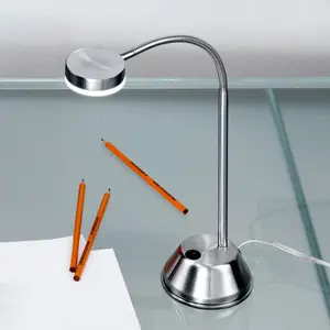 Orion Lampe de table LED Mira, nickel satiné pas cher