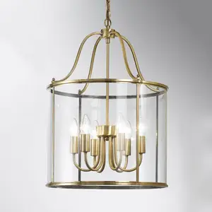 Orion Suspension Rieka 43 cm, en forme de lanterne ronde pas cher