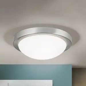 Orion Délicat plafonnier MINEA Ø 32 cm, nickelé pas cher