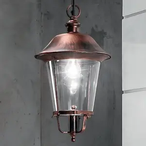 Orion Suspension d'extérieur Mariella, noir-cuivre, métalVendu parluminaire