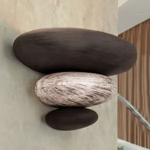 Orion Imitation pierre : l'applique murale LITICA beige-brunVendu parluminaire