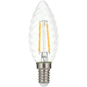 Orion Ampoule bougie LED E14 3 W 2 700 K fil torsadée pas cher