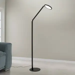 Orion Lampe sur pied LED Fati, hauteur 136 cm, noir, aluminium, variat...Vendu parluminaire