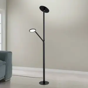 Orion Lampe sur pied LED Fati, hauteur 181 cm, aluminium, lampe de lecture LED,Vendu parluminaire