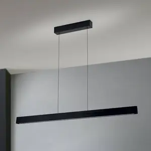 Orion Suspension LED Tara, noir, longueur 120 cm, alu/acier pas cher