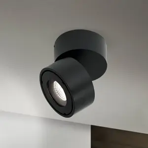 Orion Projecteur d'extérieur LED Harvey, noir, Ø 10 cm, aluminium moul...Vendu parluminaire