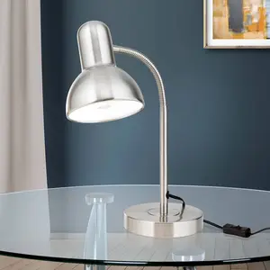 Orion Lampe de bureau Nemo, flexible, nickel mat pas cher
