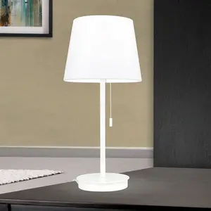 Orion Lampe à poser Ludwig avec port USB, blanche pas cher