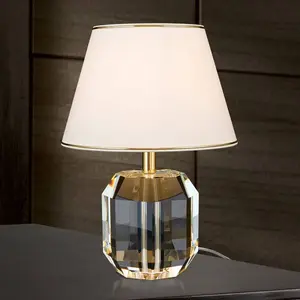 Orion Lampe à poser Alexis avec cristaux, doré/crème pas cher