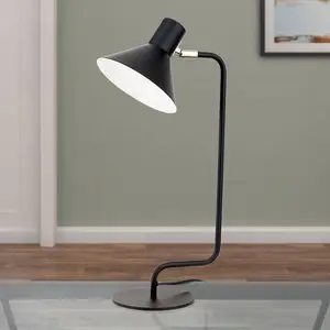 Orion Lampe de bureau Viktoria tête réglable, noire pas cher