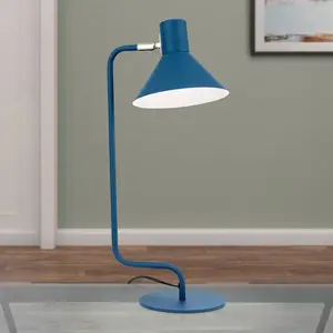 Orion Lampe de bureau Viktoria tête réglable, bleue pas cher