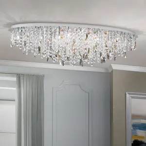 Orion Plafonnier Crystalriver avec cristal chromé