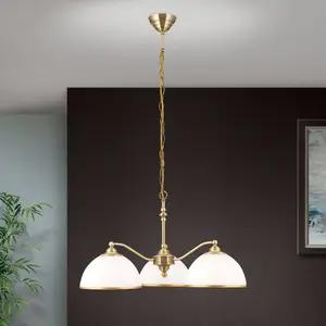 Orion Suspension Old Lamp avec chaîne, à 3 lampes pas cher