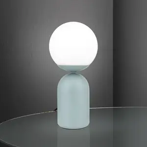 Orion Lampe à poser Stanley, vert clair, hauteur 32 cm, céramique/verr... pas cher