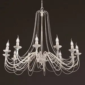 Orion Lustre Antonina rustique à 12 lampesVendu parluminaire