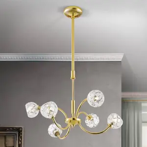 Orion Suspension cristal de plomb Maderno, dorée, 51 cmVendu parluminaire