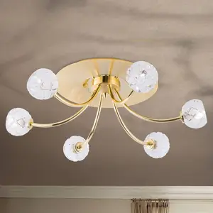 Orion Plafonnier cristal de plomb Maderno, doré, 57 cmVendu parluminaire