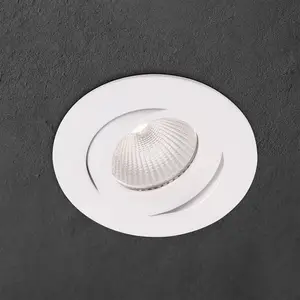 Orion Spot encastré Choice aluminium, inclinable, blancVendu parluminaire